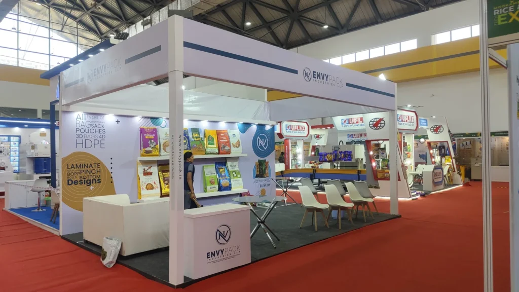 MARK Events & Exhibitions | #1 Event Management Company in Hyderabad 17 Envypack Industries exhibition stall designed and fabricated by MARK Events